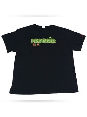 Frogger Videogame L T-shirt 80s Arcade Retro 8-bit Konami